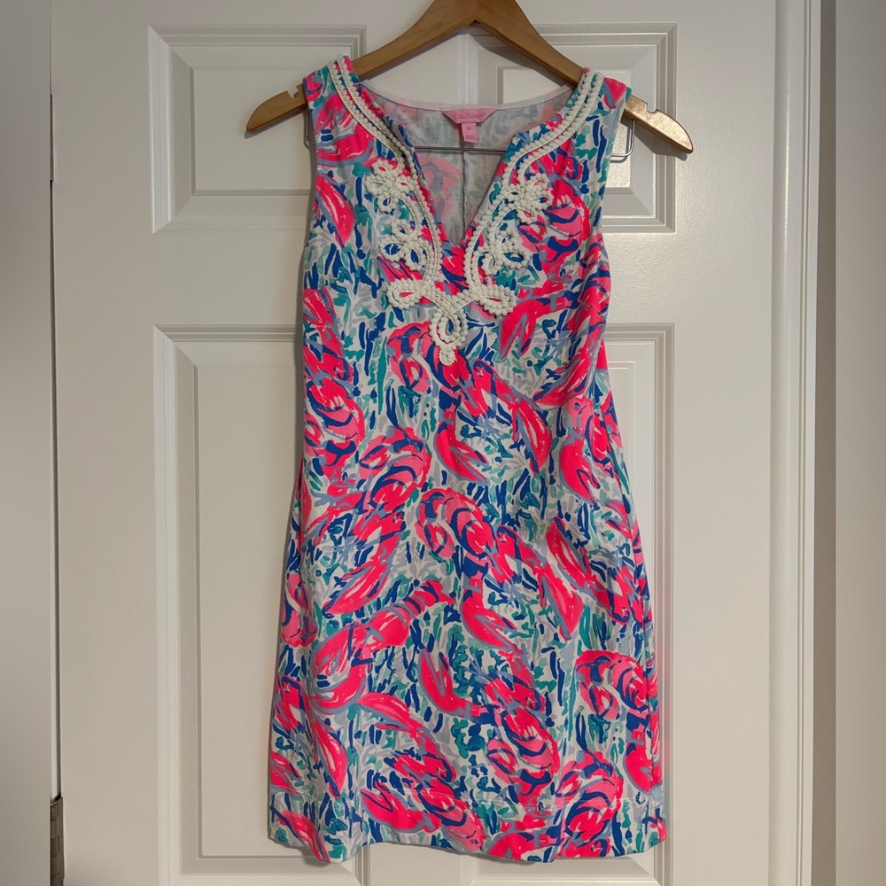 Lilly Pulitzer Pink and Blue Mini Dress